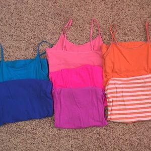 Multi Colored Tank Top Undershirts /Camisoles